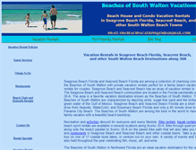 Tablet Screenshot of beachesofsouthwaltonvacations.com
